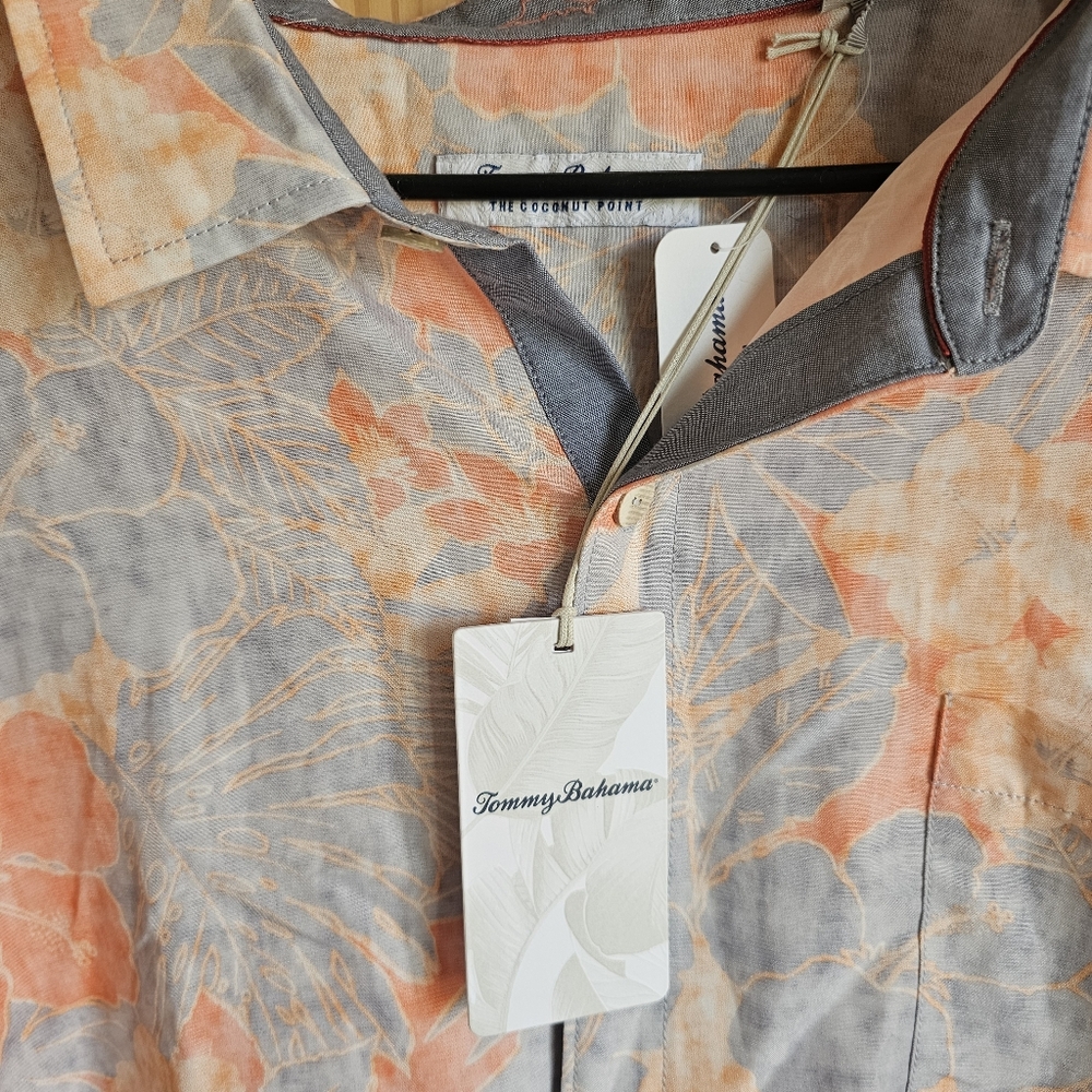 Men's XXXL Tommy Bahama Coconut Point Miramar Blooms Button Down - Picture 7 of 8